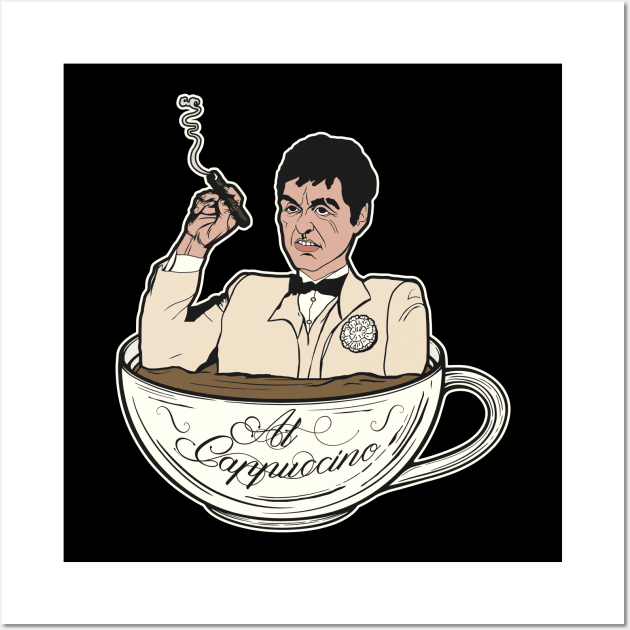 Al Cappuccino Wall Art by darklordpug